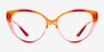 Pride On Orange Pink PlasticEyeglass Frames from EyeBuyDirect, Front View