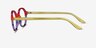 Love Wins Striped Rainbow AcetateEyeglass Frames from EyeBuyDirect, Side View