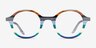 Love Wins Striped Multicolor AcetateEyeglass Frames from EyeBuyDirect, Front View