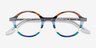 Love Wins Striped Multicolor AcetateEyeglass Frames from EyeBuyDirect, Closed View