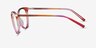 Positivity Orange Pink PlasticEyeglass Frames from EyeBuyDirect, Side View