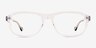 Nicolas Clear AcetateEyeglass Frames from EyeBuyDirect, Front View