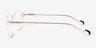 Nicolas Clear AcetateEyeglass Frames from EyeBuyDirect, Side View