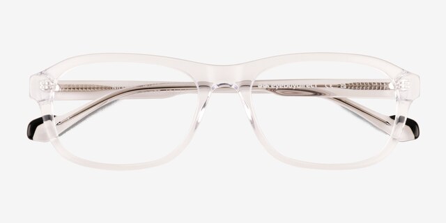 Nicolas Clear AcetateEyeglass Frames from EyeBuyDirect, Closed View