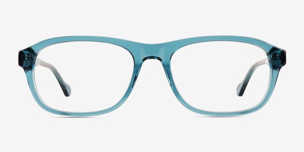 Nicolas Clear Blue Green Acetate Eyeglass Frames