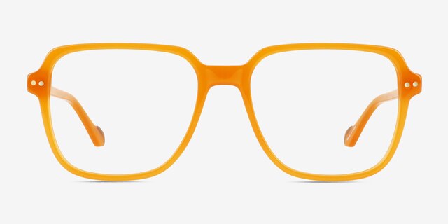Brooke Orange AcetateEyeglass Frames from EyeBuyDirect, Front View