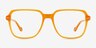 Brooke Orange AcetateEyeglass Frames from EyeBuyDirect, Front View