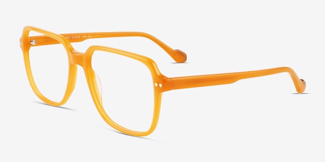 Brooke Orange AcetateEyeglass Frames from EyeBuyDirect, Angle View