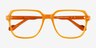 Brooke Orange AcetateEyeglass Frames from EyeBuyDirect, Closed View