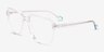 Brooke Clear AcetateEyeglass Frames from EyeBuyDirect, Angle View