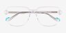 Brooke Clear AcetateEyeglass Frames from EyeBuyDirect, Closed View