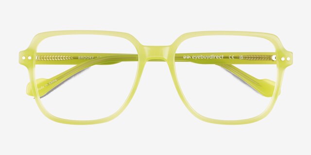 Brooke Light Green AcetateEyeglass Frames from EyeBuyDirect, Closed View