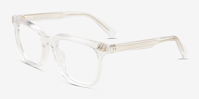 Kerr Clear AcetateEyeglass Frames from EyeBuyDirect, Angle View