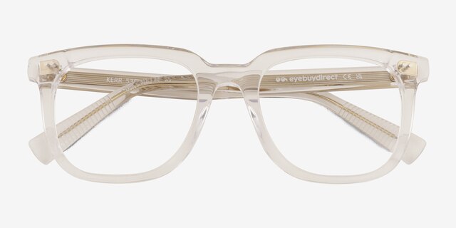Kerr Clear AcetateEyeglass Frames from EyeBuyDirect, Closed View