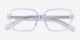 Marie Transparent Acétate Montures de lunettes de vue d'EyeBuyDirect, Vue Rapprochée
