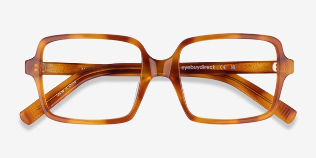 Marie Tortoise AcetateEyeglass Frames from EyeBuyDirect, Closed View