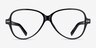 Shea Black AcetateEyeglass Frames from EyeBuyDirect, Front View