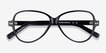 Shea Black AcetateEyeglass Frames from EyeBuyDirect, Closed View