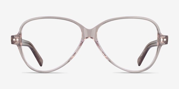 Shea Clear Brown Acetate Eyeglass Frames