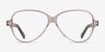 Shea Clear Brown AcetateEyeglass Frames from EyeBuyDirect, Front View