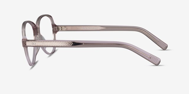 Shea Clear Brown AcetateEyeglass Frames from EyeBuyDirect, Side View