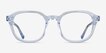 Justin Clear Blue AcetateEyeglass Frames from EyeBuyDirect, Front View