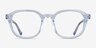 Justin Clear Blue AcetateEyeglass Frames from EyeBuyDirect, Front View