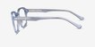 Justin Clear Blue AcetateEyeglass Frames from EyeBuyDirect, Side View