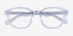 Justin Clear Blue AcetateEyeglass Frames from EyeBuyDirect, Closed View