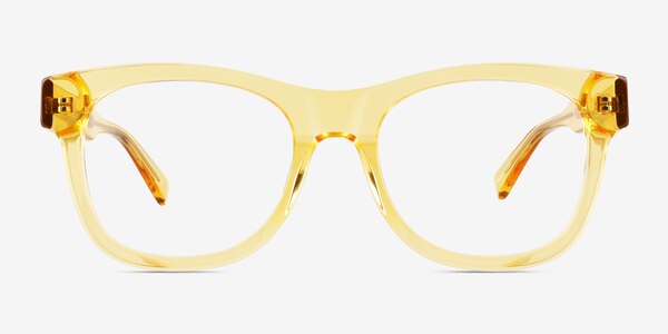 Abe Clear Yellow Acetate Eyeglass Frames