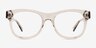Abe Clear Gray AcetateEyeglass Frames from EyeBuyDirect, Front View