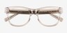 Abe Clear Gray AcetateEyeglass Frames from EyeBuyDirect, Closed View