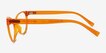 Lantana Clear Orange PlasticEyeglass Frames from EyeBuyDirect, Side View