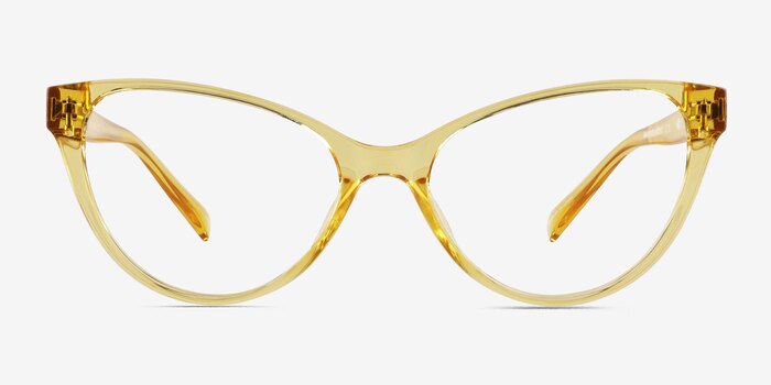 Lantana Clear Yellow Plastic Eyeglass Frames from EyeBuyDirect