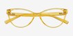 Lantana Clear Yellow PlasticEyeglass Frames from EyeBuyDirect, Closed View