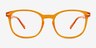 Aloe Clear Orange PlasticEyeglass Frames from EyeBuyDirect, Front View