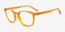 Aloe Clear Orange PlasticEyeglass Frames from EyeBuyDirect, Angle View
