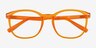 Aloe Clear Orange PlasticEyeglass Frames from EyeBuyDirect, Closed View