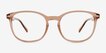 Aloe Clear Brown PlasticEyeglass Frames from EyeBuyDirect, Front View