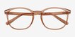 Aloe Clear Brown PlasticEyeglass Frames from EyeBuyDirect, Closed View