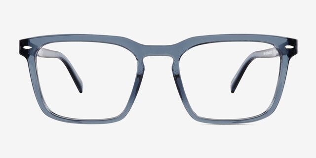 Cloudburst Clear Gray PlasticEyeglass Frames from EyeBuyDirect, Front View