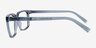 Cloudburst Clear Gray PlasticEyeglass Frames from EyeBuyDirect, Side View