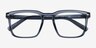 Cloudburst Clear Gray PlasticEyeglass Frames from EyeBuyDirect, Closed View