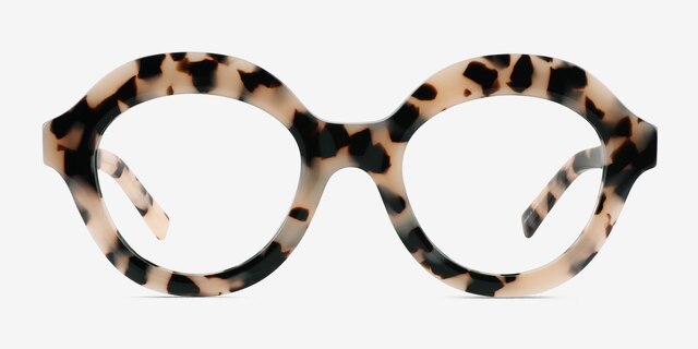 Magritte Ivory Tortoise AcetateEyeglass Frames from EyeBuyDirect, Front View