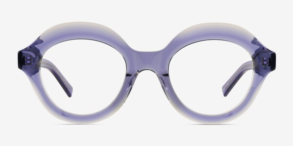 Magritte Clear Purple Acetate Eyeglass Frames