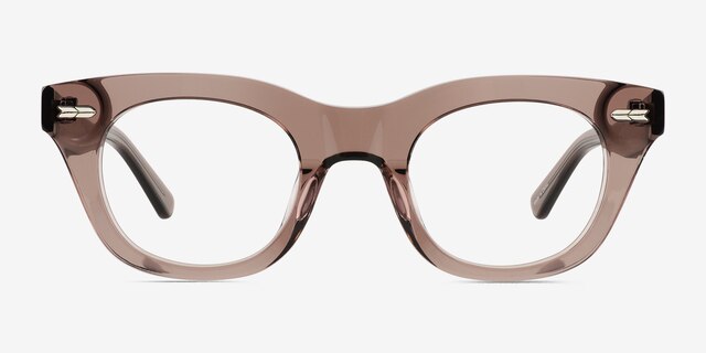 Ernst Clear Brown AcetateEyeglass Frames from EyeBuyDirect, Front View