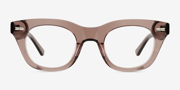 Ernst Clear Brown Acetate Eyeglass Frames from EyeBuyDirect