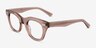 Ernst Clear Brown AcetateEyeglass Frames from EyeBuyDirect, Angle View