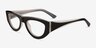 Miro Black White AcetateEyeglass Frames from EyeBuyDirect, Angle View