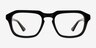 Carrington Black AcetateEyeglass Frames from EyeBuyDirect, Front View